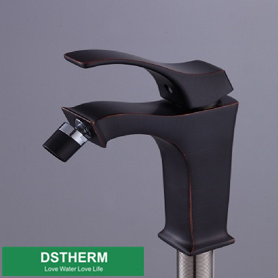 Brass Black Faucet Cold Hot Water Faucet