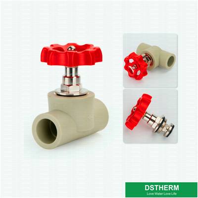 Grey Color Ppr Stop Valve With High Quality Valve Cartridges