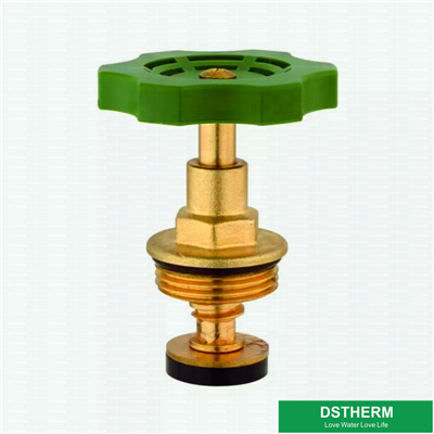 Plastic Green Handle With Brass Color Valve Cartridges