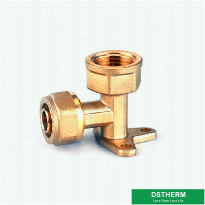 Pex Brass Wall Plated Threaded Female Elbow Screw Fittings Pex Fittings