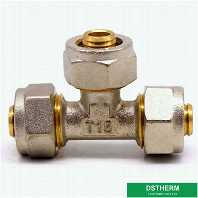 Compression Fittings Brass Equal Threaded Tee 