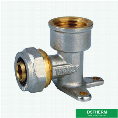 Compression Fittings Female Wall-Plated Elbow 