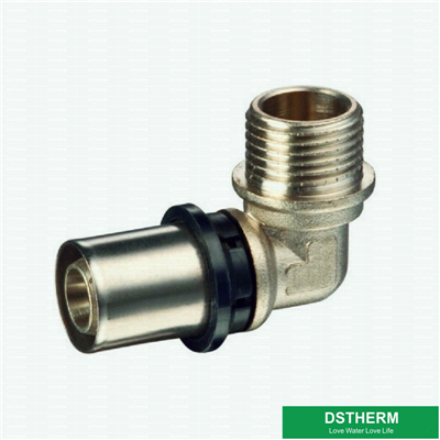 Brass Press Fitting Male Threaded Elbow