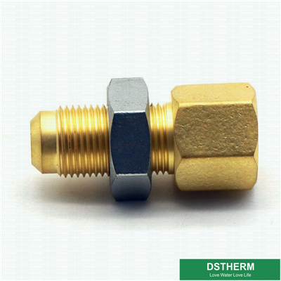 Flared Fittings Brass Flared Male Female Threaded Coupling With Screw Nut