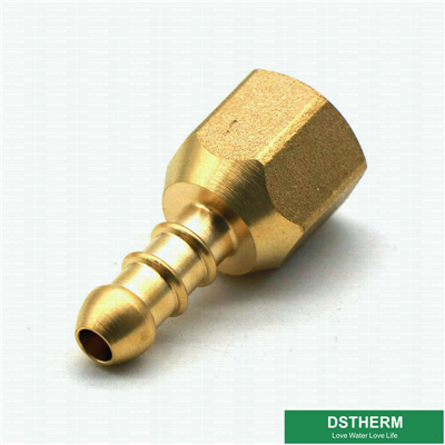 1/2 in. Female x 3/8 in. OD, Forged Reducing Nut, SAE 45 Degree Flare Brass  Fitting