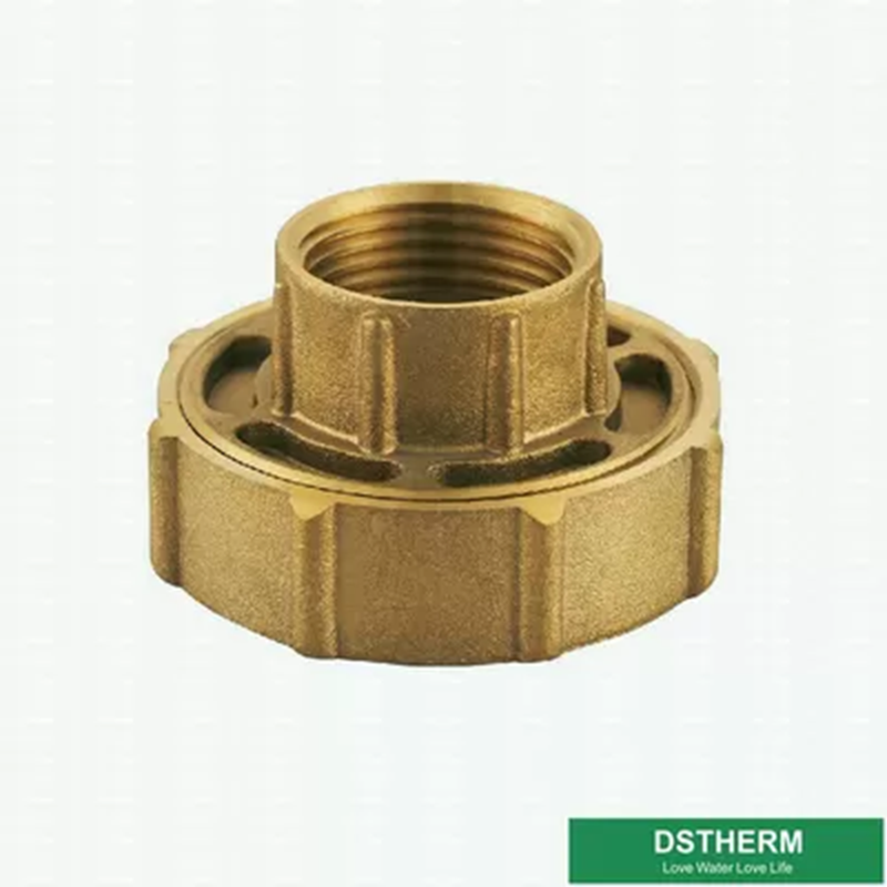 Brass Color Female Union For Ppr Fittings Customized Designs