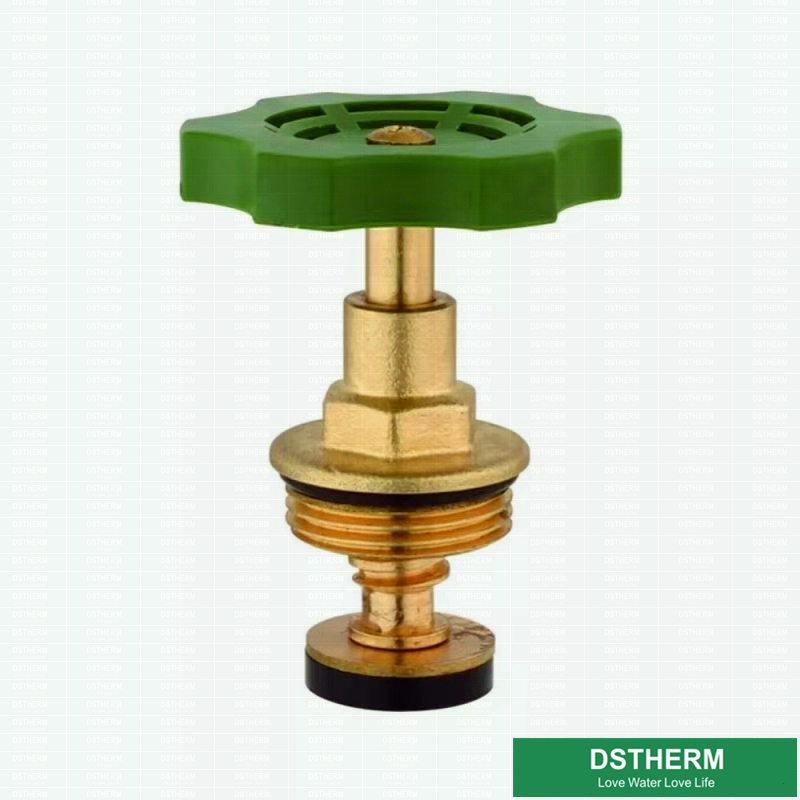 Green Plastic Handles With Brass Valve Cartridges For Ppr And Brass Stop Valve