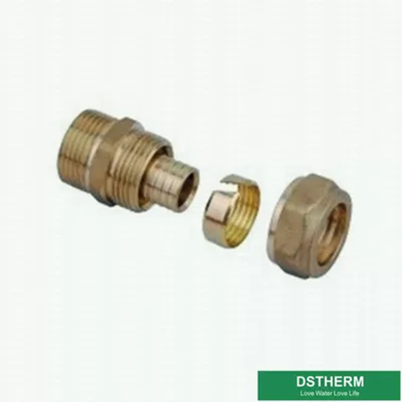 Hpb58-3 Threaded Coupling Pex Brass Fittings PN20 1/2'